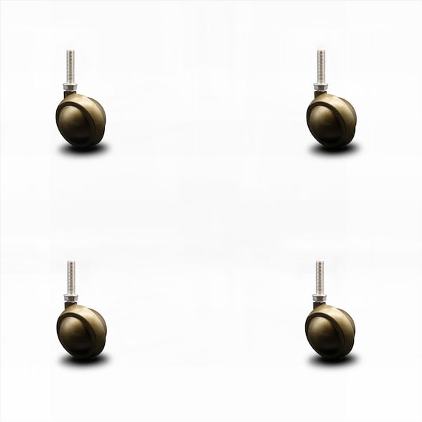 2 Inch Windsor Antique Ball Caster - 3/8 Inch Threaded Stem - SCC, 4PK